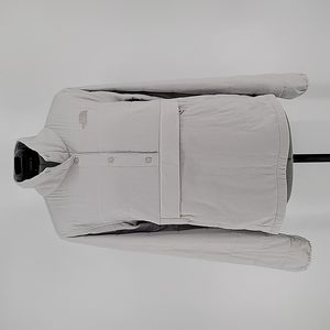 The North Face Light Grey Quilted 1/4 Snap Pullover #11128